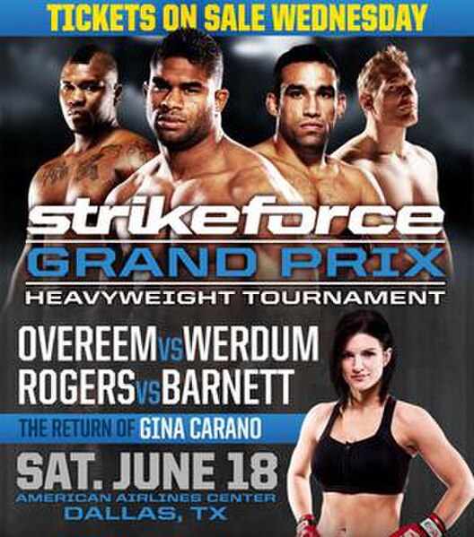 The poster for Strikeforce: Overeem vs. Werdum