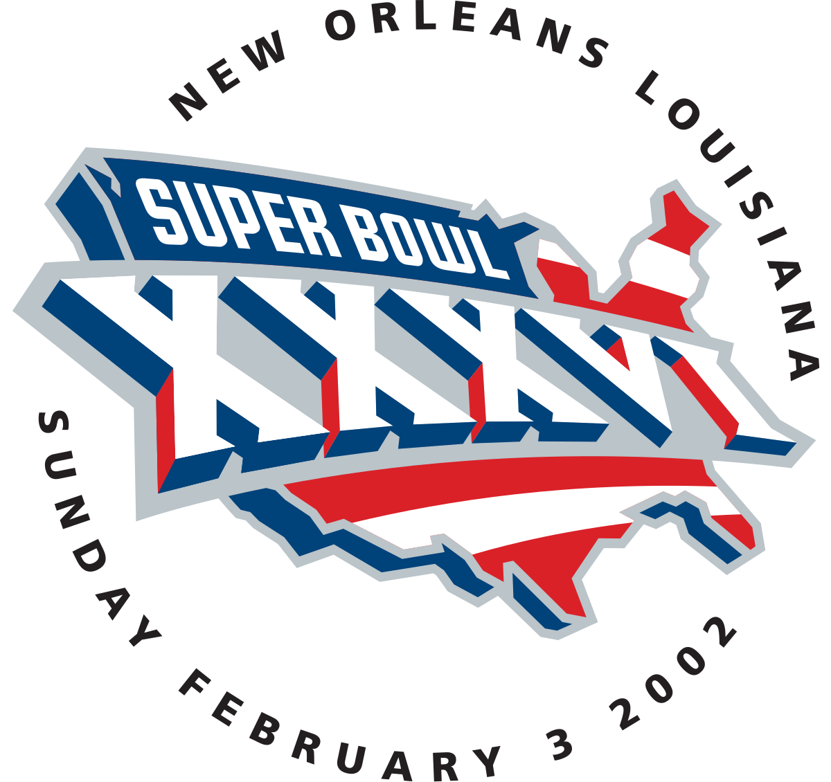 Image result for The original Super Bowl XXXVI logo"