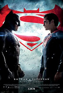 <i>Batman v Superman: Dawn of Justice</i> 2016 superhero film of DC Extended Universe