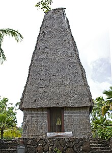 A bure kalou, a pre-Christian Fijian religious building Bure kalou.jpg