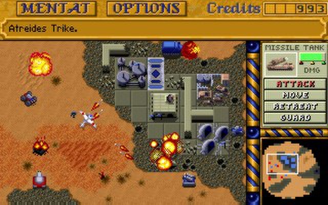 The Dune II interface was the template for subsequent RTS designs