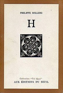 <i>H</i> (novel) 1973 novel by Philippe Sollers