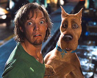 Matthew Lillard, seen here in character in the 2002 film, portrayed Shaggy in two films and has provided Shaggy's voice since 2010.