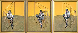 <i>Three Studies of Lucian Freud</i> Oil-on-canvas triptych by Francis Bacon