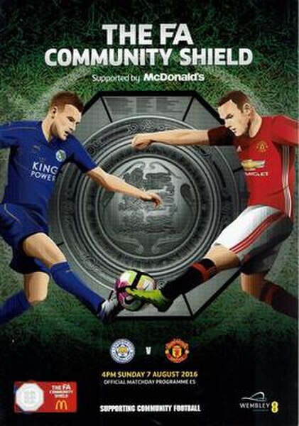 The match programme cover