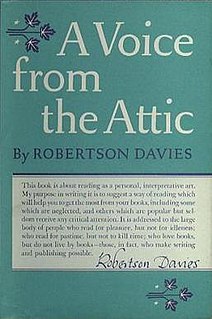 <i>A Voice from the Attic</i> book by Robertson Davies