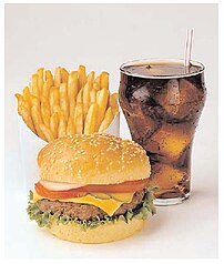 Energy-dense foods, such as fast food (picture...