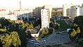 Central part of the settlement, occupied by the 1970s Soviet-era residential buildings