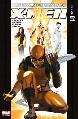 Cover of Ultimate Comics: X-Men #1 (September 2011 Marvel Comics). Art by Kaare Andrews.