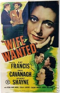 <i>Wife Wanted</i> (1946 film) 1946 film by Phil Karlson