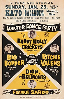 Poster for the ill-fated "Winter Dance Party" tour. WinterDanceParty.jpg