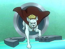 Krypto as he appeared in Superman/Batman: Apocalypse