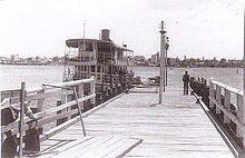 MV Perth at Mends Street Jetty in 1939 Mends Street Jetty 1939.jpg