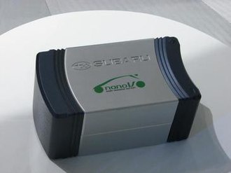 Subaru vanadium lithium-ion battery Subaru G4e electric concept car battery.jpg