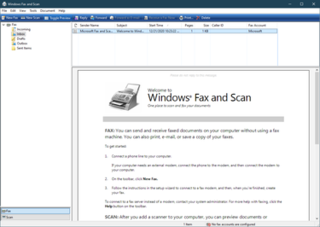 Windows Fax and Scan