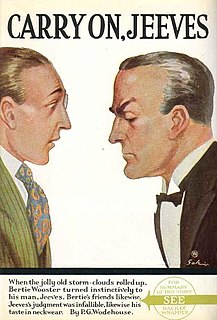 <i>Carry On, Jeeves</i> 1925 short story collection by P.G. Wodehouse