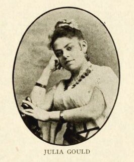 Julia Gould English-born singer and actress