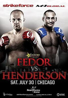 The poster for Strikeforce: Fedor vs. Henderson