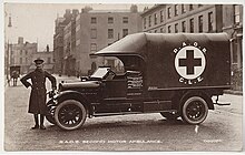 First World War RAOB GLE Ambulance c. 1916 RAOB GLE Ambulance for the Western Front during World War One.jpg