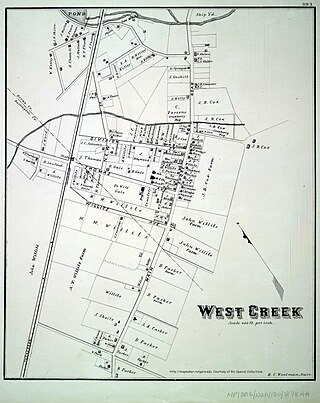 <span class="mw-page-title-main">West Creek, New Jersey</span> Unincorporated community in New Jersey, United States