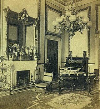 The Red Room is one of three state parlors on 