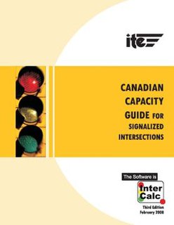 Canadian Capacity Guide For Signalized Intersections