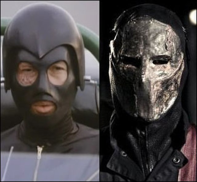 Frankenstein as he appears in Death Race 2000 (left) and Death Race 1-3 (right)
