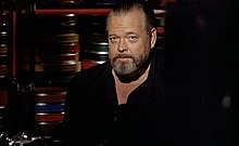 Orson Welles in F for Fake (1974), a film essay and the last film he completed F-for-Fake.jpg