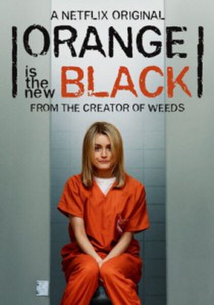 Taylor Schilling as Piper Chapman in a promotional poster for Orange Is the New Black