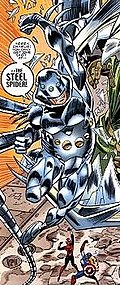 Steel Spider in the MC2 timeline.