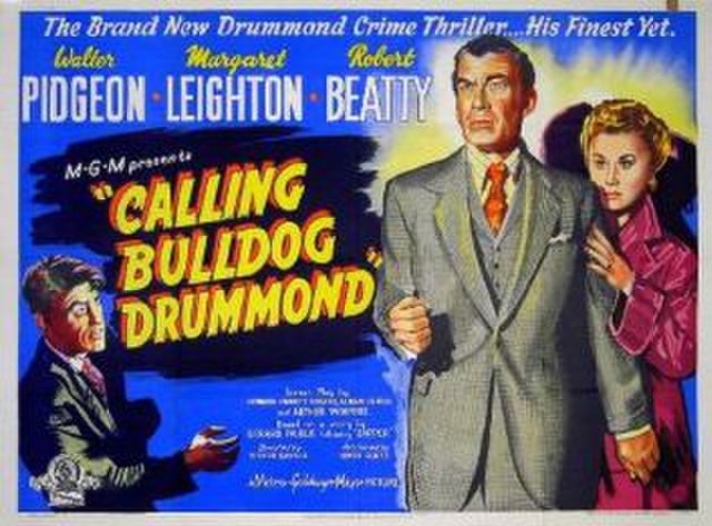 UK quad poster for the film Calling Bulldog Drummond