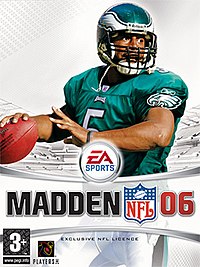 Donovan McNabb on the cover of Madden 06, allegedly cursed