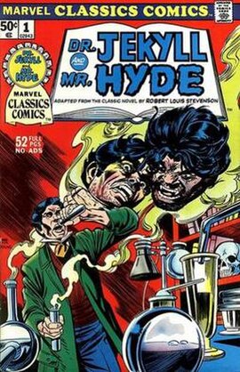 Cover, issue #1 (Dr. Jekyll and Mr. Hyde). Art by Gil Kane and Dan Adkins.