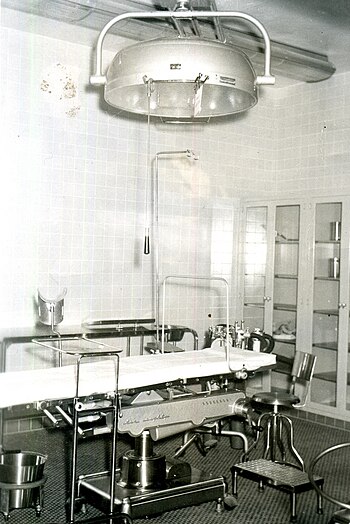 Operating room in St. Ann's Hospital, circa 1953-1954 Operating room in St. Ann's Hospital, Juneau, Alaska. Circa 1953-54.jpg