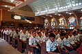 Air Force personnel attending the Shrine's consecration.