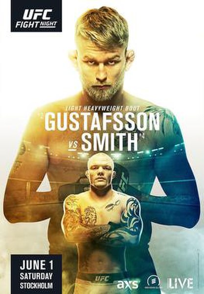 The poster for UFC Fight Night: Gustafsson vs. Smith