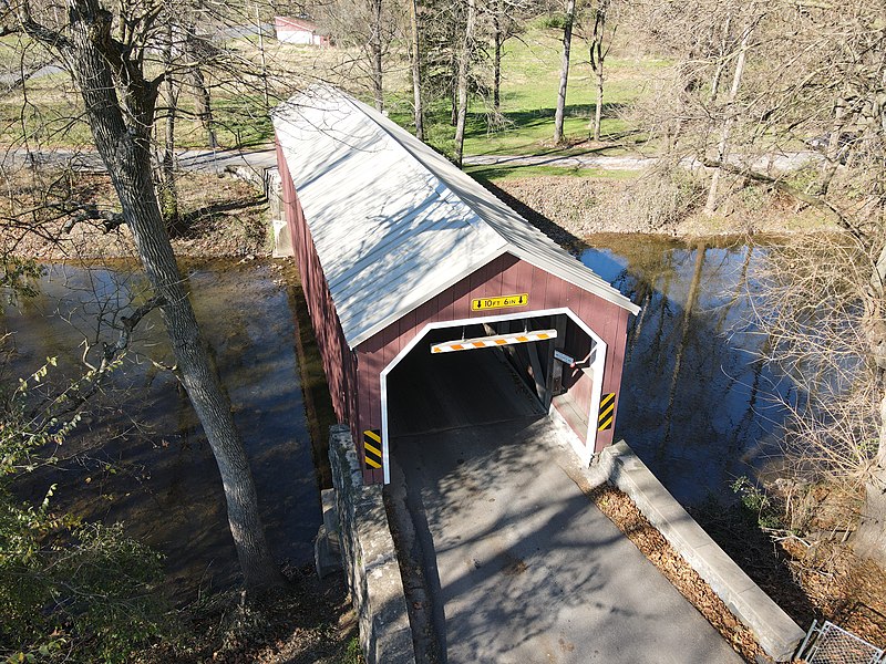 File:Zook's Mill Covered Bridge From Air - Nov 2020.jpeg