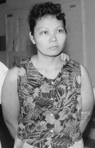 Contemplacion after her arrest in 1991