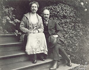 Eugene and Katherine McAllaster, 509 Belmont, Seattle, Washington, July 30, 1921, their 31st wedding anniversary photograph. McAllaster, Eugene and Katherine, July 30, 1921.jpg