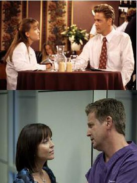 The longest running characters Chris and Rachel as they were in 1993 and 16 years later in 2009