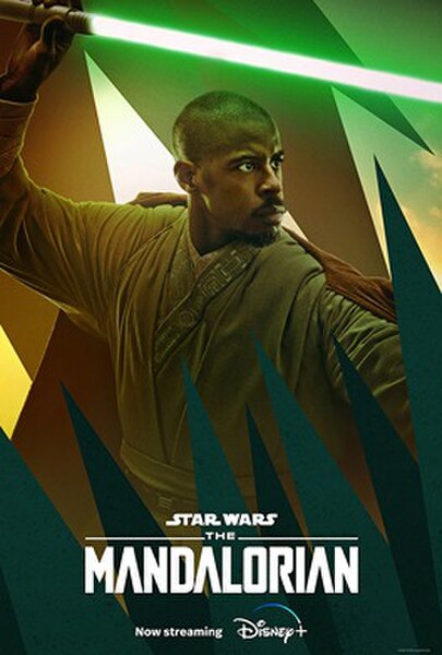 Promotional poster featuring co-star Ahmed Best as Jedi Master Kelleran Beq.