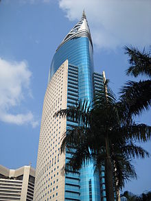 Wisma 46 in post-modernist architecture, currently fourth tallest building in Jakarta. BNI Building.JPG