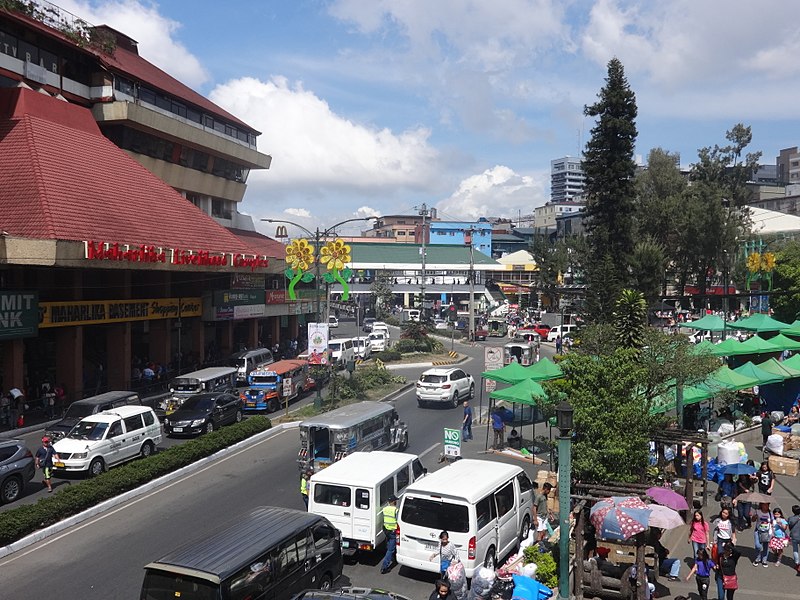 File:Baguio downtown - Maharlika Livelihood Complex and Malcolm Square (Magsaysay Avenue, Baguio, Benguet)(2018-02-25).jpg