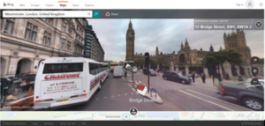 Bing Maps Showing Streetside