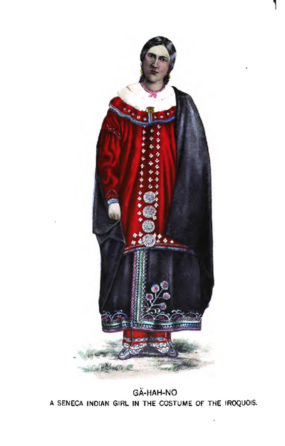 Seneca woman in traditional dress