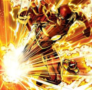 Bart Allen, grandson of Barry Allen, takes on the role as The Flash, on the cover of The Flash: The Fastest Man Alive #1 (June 2006). Art by Ken Lashl