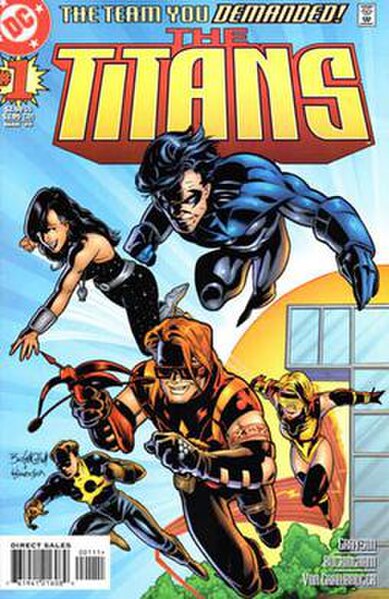 Cover for Titans #1 (March 1999), art by Mark Buckingham and Wade Von Grawbadger