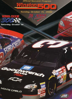 2000 Winston 500 Auto race held at Talladega Superspeedway in 2000