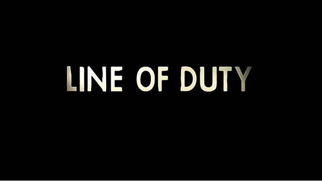 The text "Line of Duty" horizontally and vertically centered in white letters on a black background