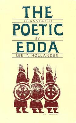 The cover of Lee M. Hollander's Poetic Edda